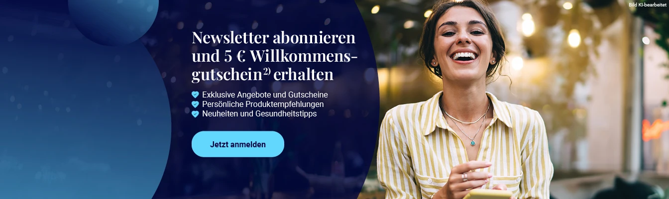 Newsletter abonnieren und 5€ Willkommensgutschein erhalten