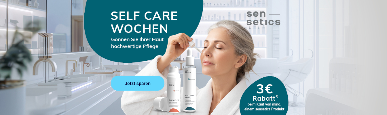 Self Care Wochen mit sensetics und 3 Euro Rabatt