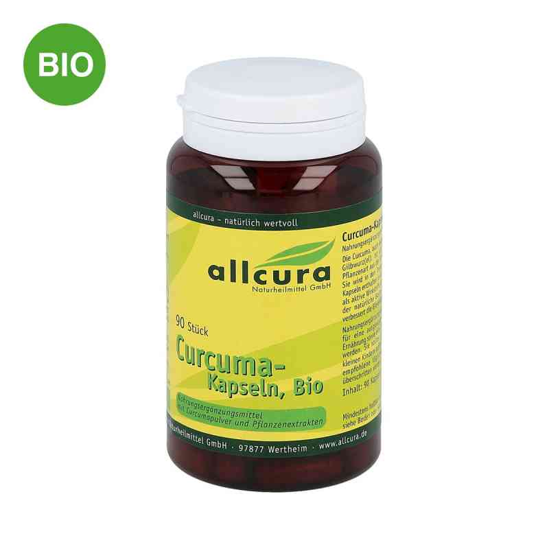 Curcuma Kapseln Bio 90 stk von allcura Naturheilmittel GmbH PZN 00321543
