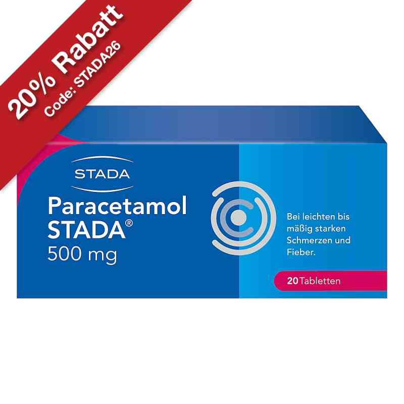 Paracetamol STADA 500 mg Tabletten 20 stk von STADA Consumer Health Deutschland GmbH PZN 00423568