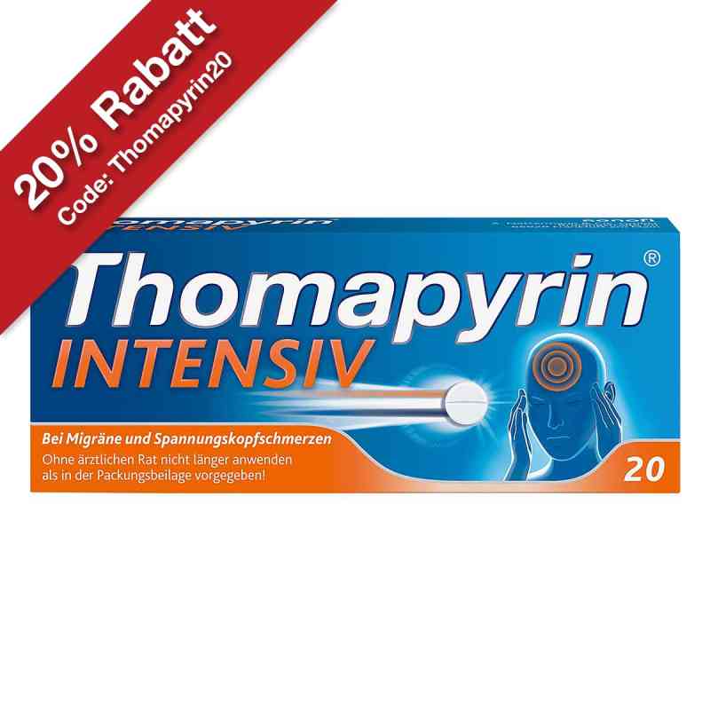 Thomapyrin® INTENSIV Kopfschmerztabletten 20 stk von A. Nattermann & Cie GmbH PZN 00624605