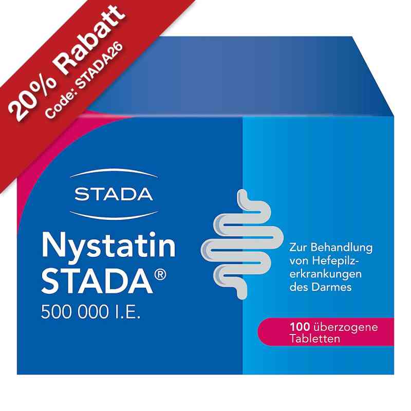 Nystatin STADA 500.000 I.E. überzogene Tabletten 100 stk von STADA Consumer Health Deutschland GmbH PZN 00892375