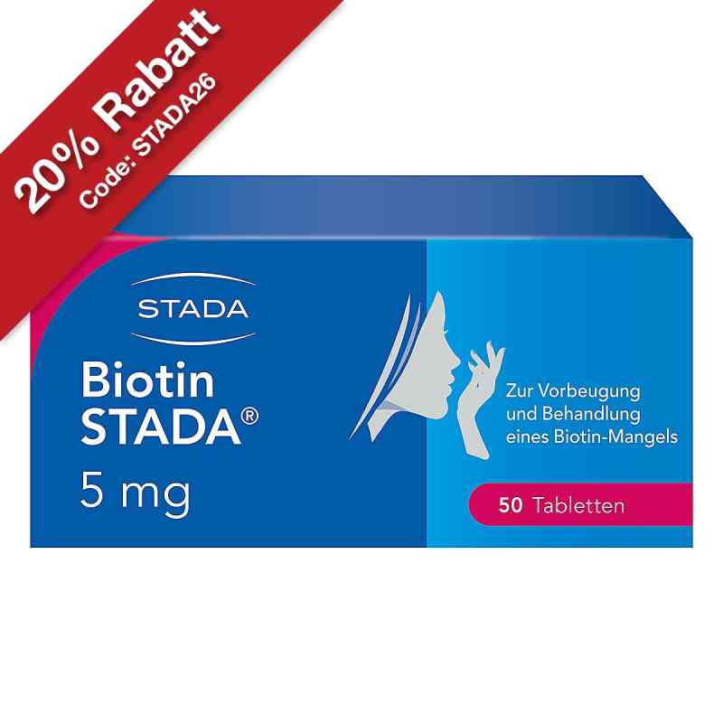 Biotin STADA 5mg Tabletten bei Biotinmangel 50 stk von STADA Consumer Health Deutschland GmbH PZN 01328576