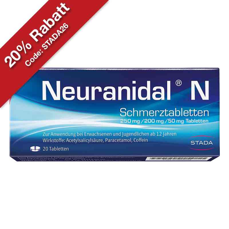 Neuranidal N Schmerztabletten 20 stk von STADA Consumer Health Deutschland GmbH PZN 01809034