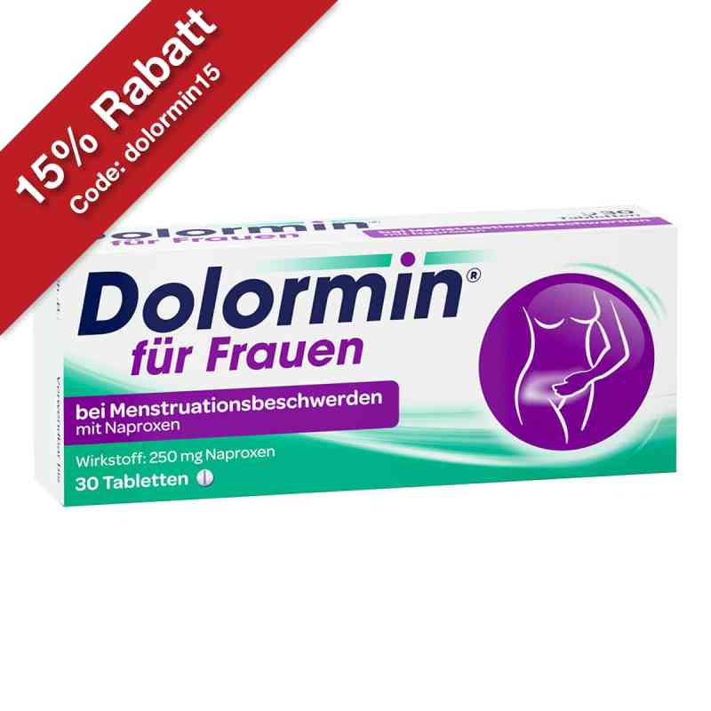 Dolormin für Frauen bei Regelschmerzen mit Naproxen  30 stk von Kenvue Germany GmbH (OTC) PZN 02434139