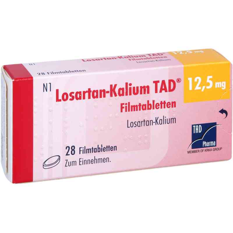 Losartan Kalium Tad 12,5 mg Filmtabletten 28 stk