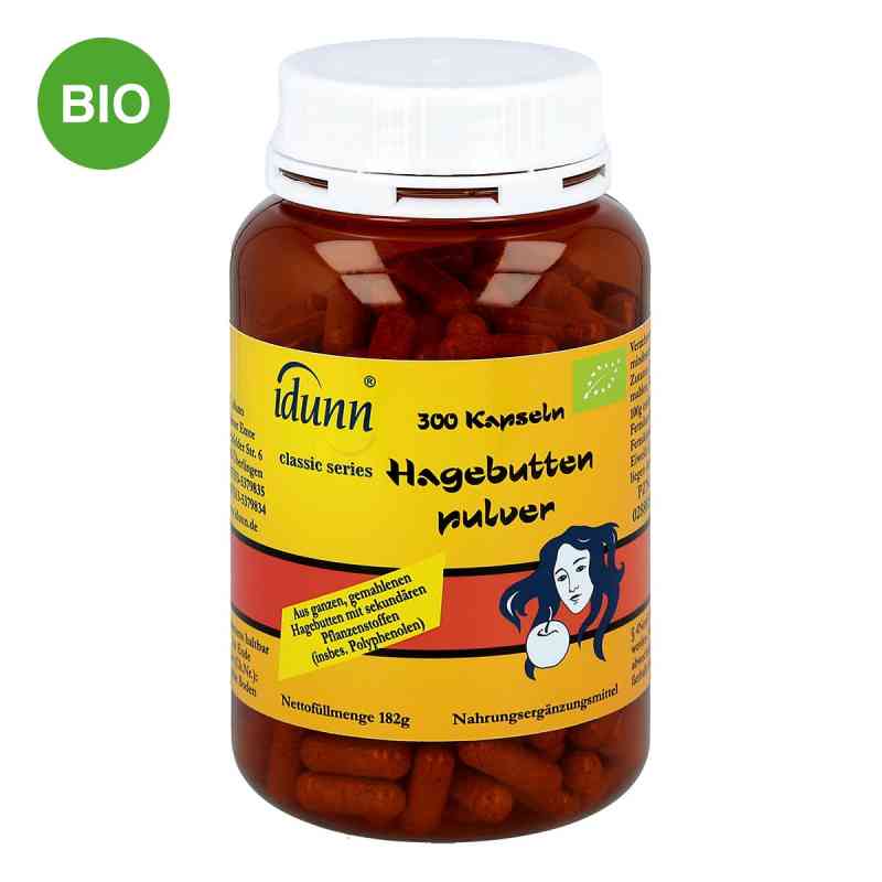 Hagebuttenpulver Kapseln 300 stk von Idunn Naturprodukte PZN 02888159