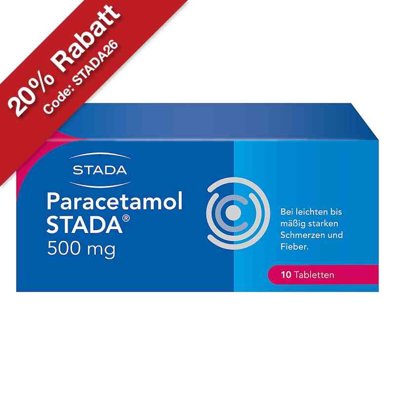 Paracetamol STADA 500 mg Tabletten 10 stk von STADA Consumer Health Deutschland GmbH PZN 03366196