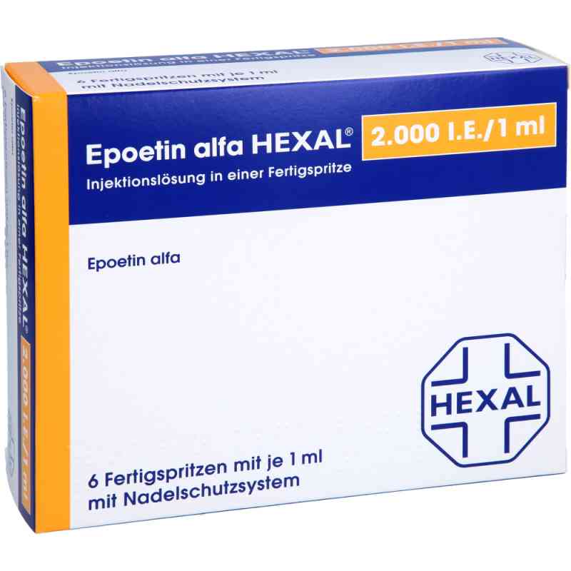 Epoetin alfa Hexal 2.000 I.e./1 ml Fertigspritzen 6X1 ml