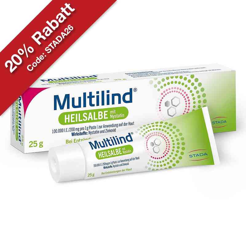 Multilind Wund- und Heilsalbe mit Nystatin und Zinkoxid 25 g von STADA Consumer Health Deutschland GmbH PZN 03737422