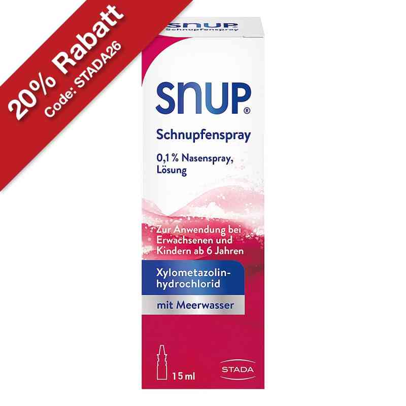 SNUP Nasenspray 0,1% Lösung 15 ml von STADA Consumer Health Deutschland GmbH PZN 04482680