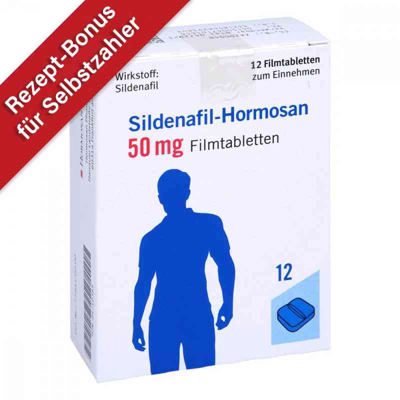 Sildenafil Hormosan 50 mg Filmtabletten 12 stk von HORMOSAN Pharma GmbH PZN 04710365
