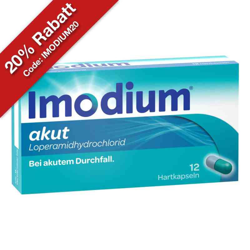 Imodium akut - Hartkapseln bei akutem Durchfall 12 stk von Kenvue Germany GmbH (OTC) PZN 07296788