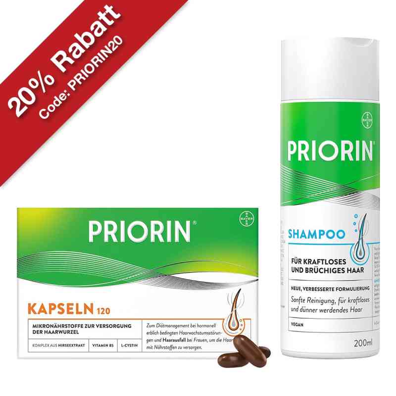 Priorin Kapseln 120er und Shampoo 200 ml 1 Set von Bayer Vital GmbH PZN 08100021