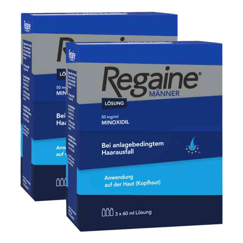REGAINE® Männer Lösung (6 Monats Packung) gegen mit 5% Minoxidil 2x3x60 ml