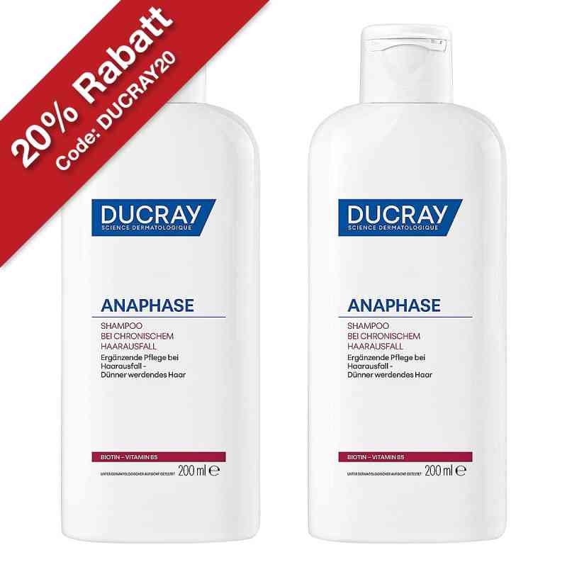 Ducray Anaphase+ Shampoo Haarausfall 2x200 ml von PIERRE FABRE DERMO KOSMETIK GmbH PZN 08103201
