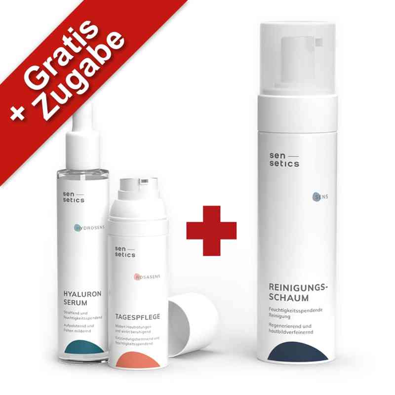 Rosacea Set: Pflege & Feuchtigkeit + gratis Reinigungsschaum 1 Set von  PZN 08106652