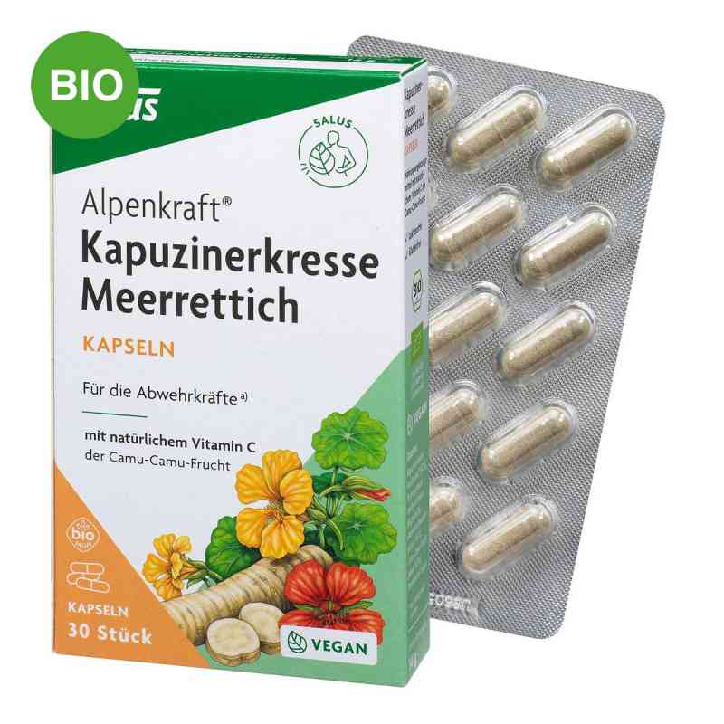 Kapuzinerkresse-meerrettich Kapseln Alpenkraft 30 stk von SALUS Pharma GmbH PZN 08801076