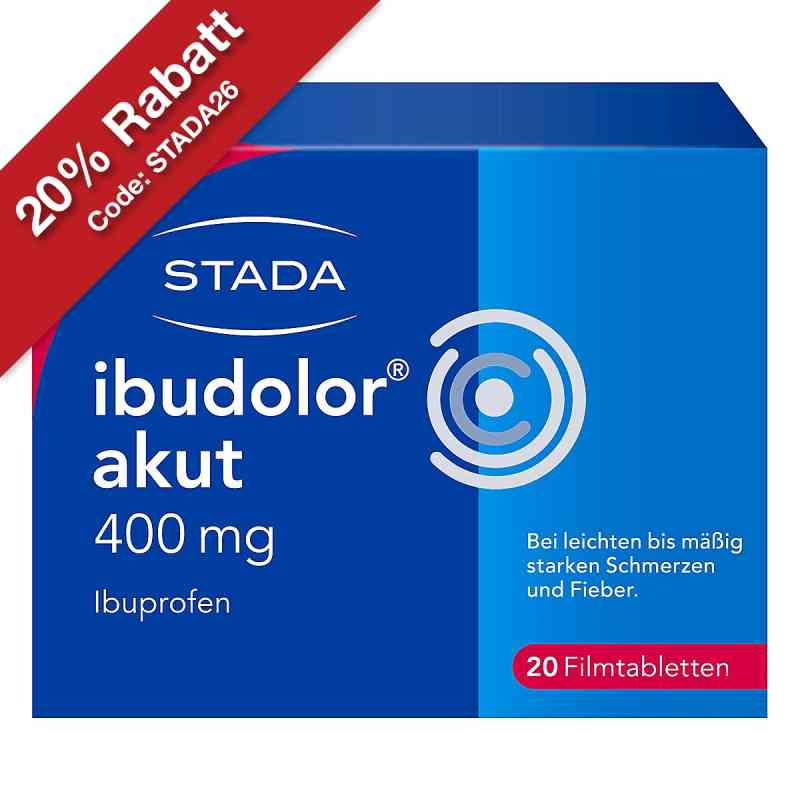 Ibudolor akut 400mg Ibuprofen Filmtabletten 20 stk von STADA Consumer Health Deutschland GmbH PZN 09091257