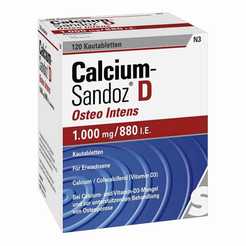 CalciumSandoz D Osteo intens 1000mg/880 I.E. 120 stk