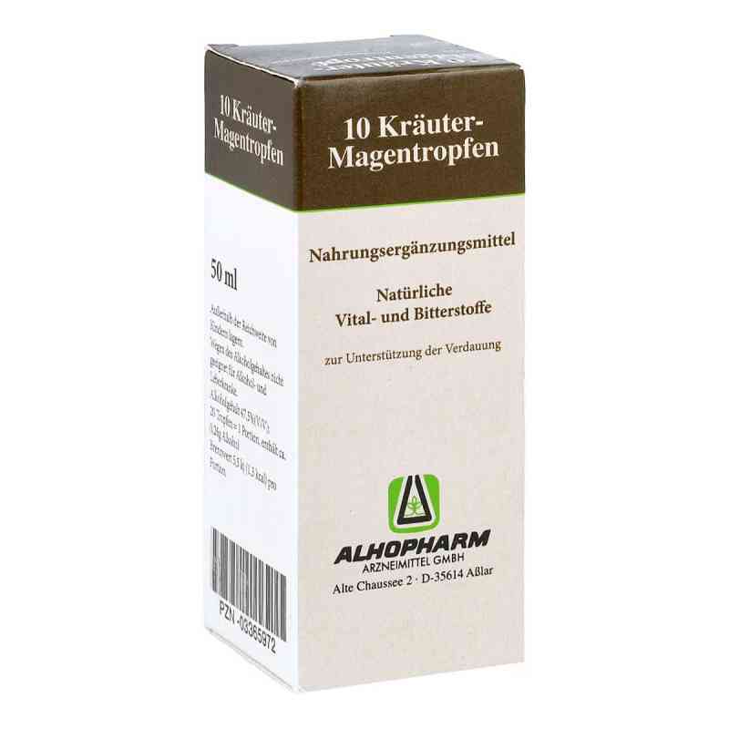 10 Kräuter Magentropfen 50 ml von Alhopharm Arzneimittel GmbH PZN 03365972