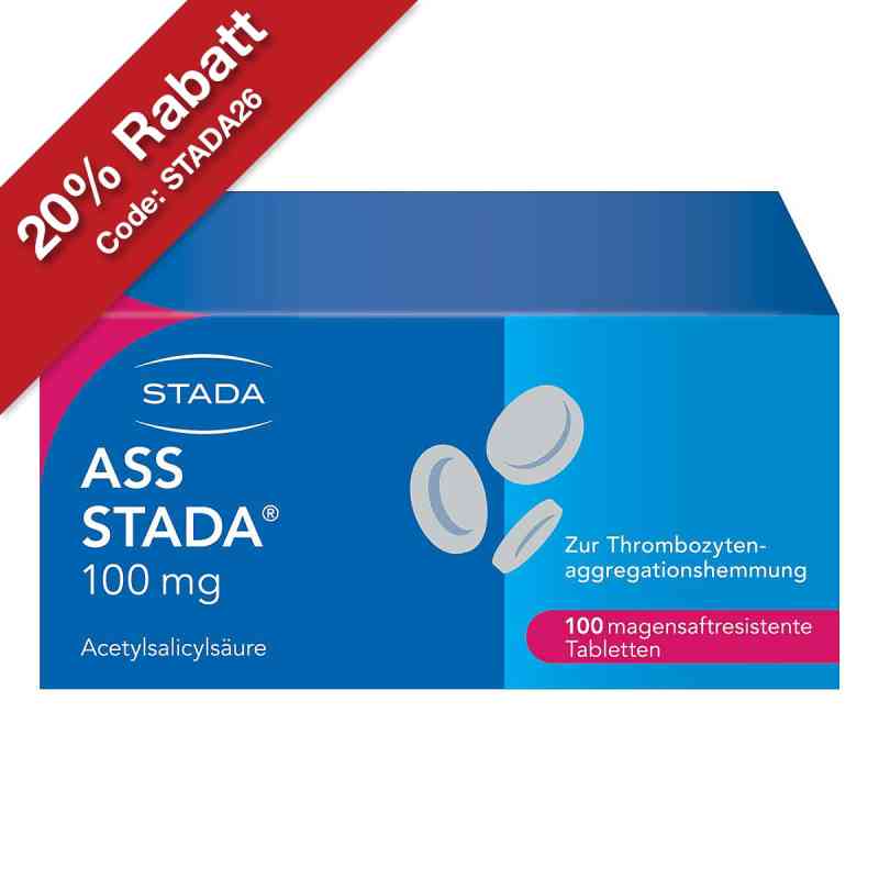 Ass Stada 100 mg magensaftresistente Tabletten 100 stk von STADA Consumer Health Deutschland GmbH PZN 10544066