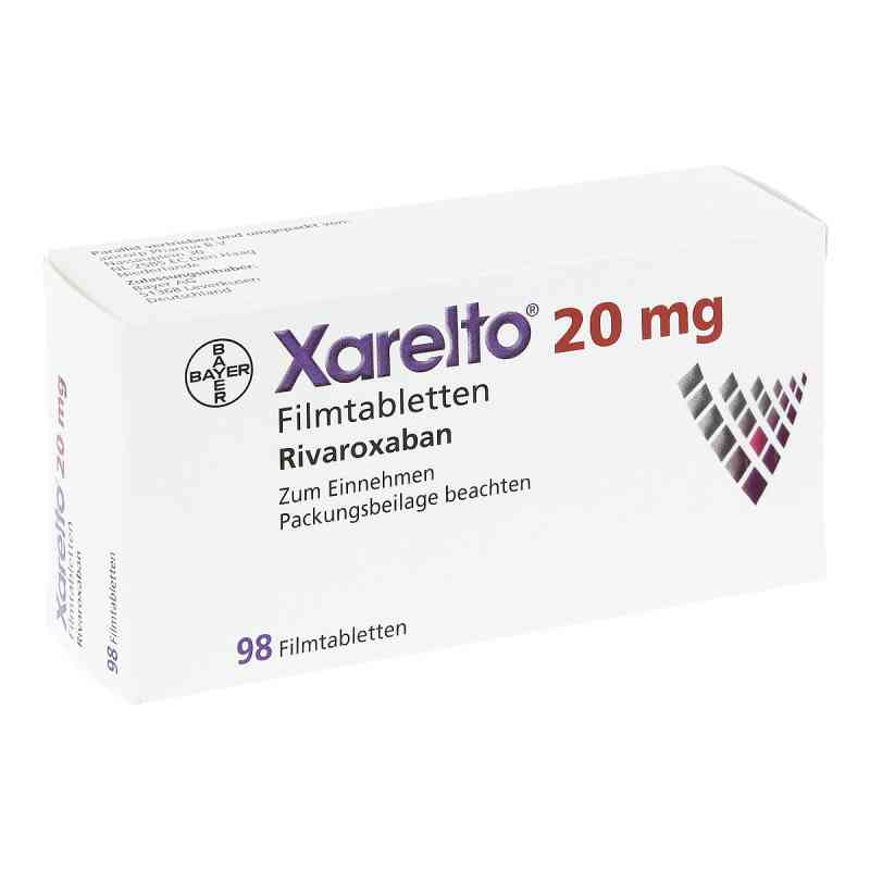 Xarelto 20 mg Filmtabletten 98 stk günstig bei Xarelto 20 mg Filmtabletten 98 stk günstig bei
