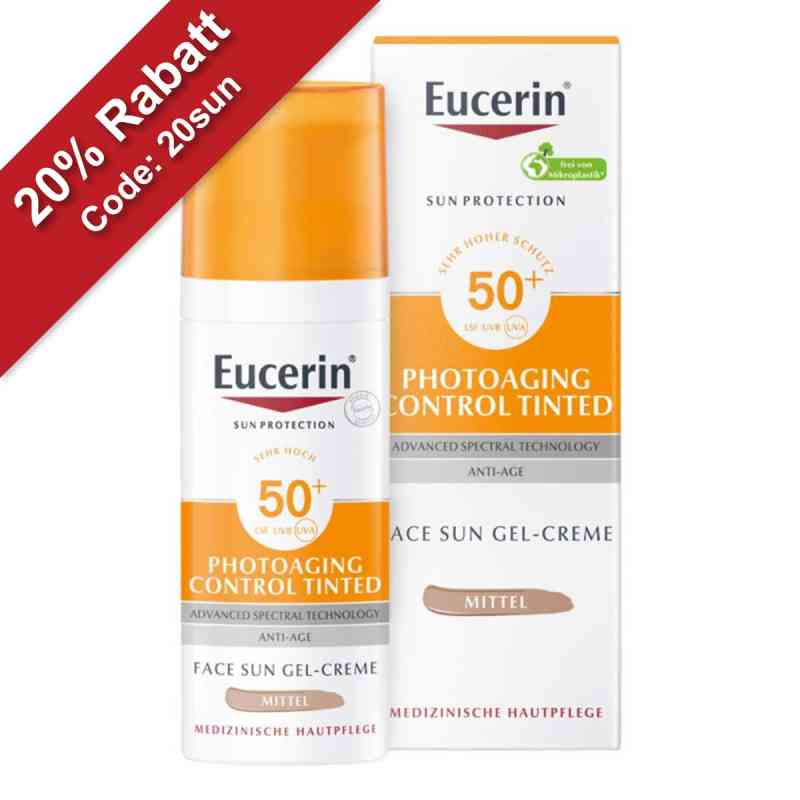Eucerin Sun Photoaging Control Face CC Creme Mittel LSF 50+ 50 ml von Beiersdorf AG Eucerin PZN 11321322