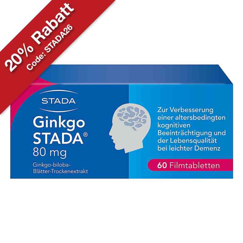 Ginkgo Biloba STADA 80 mg Filmtabletten 60 stk von STADA Consumer Health Deutschland GmbH PZN 11538866