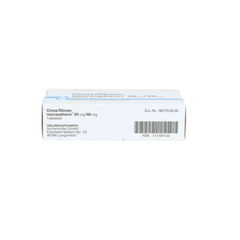 Cinna/dimen neuraxpharm 20 mg/40 mg Tabletten 100 stk