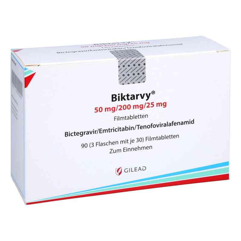 Biktarvy 50 mg/200 mg/25 mg Filmtabletten 3X30 stk