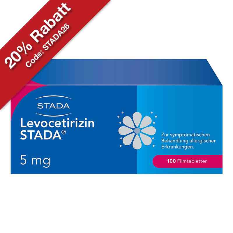 Levocetirizin STADA 5 mg Filmtabletten bei Allergien 100 stk von STADA Consumer Health Deutschland GmbH PZN 15745645