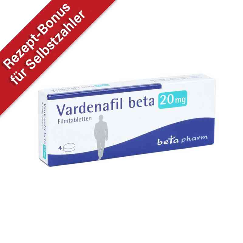Vardenafil beta 20 mg Filmtabletten 4 stk von betapharm Arzneimittel GmbH PZN 16358554