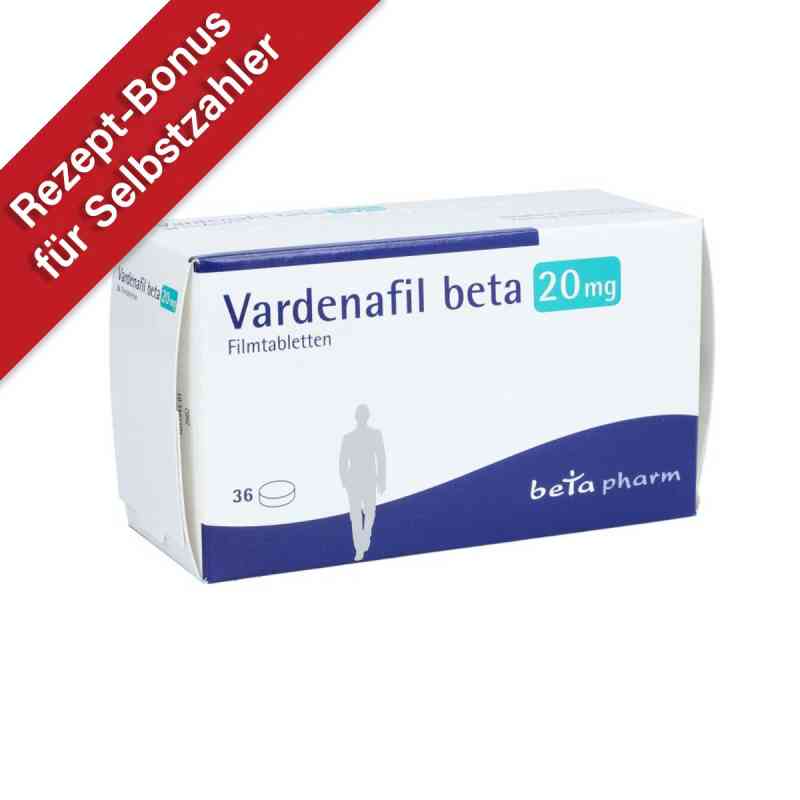 Vardenafil beta 20 mg Filmtabletten 36 stk von betapharm Arzneimittel GmbH PZN 16358666