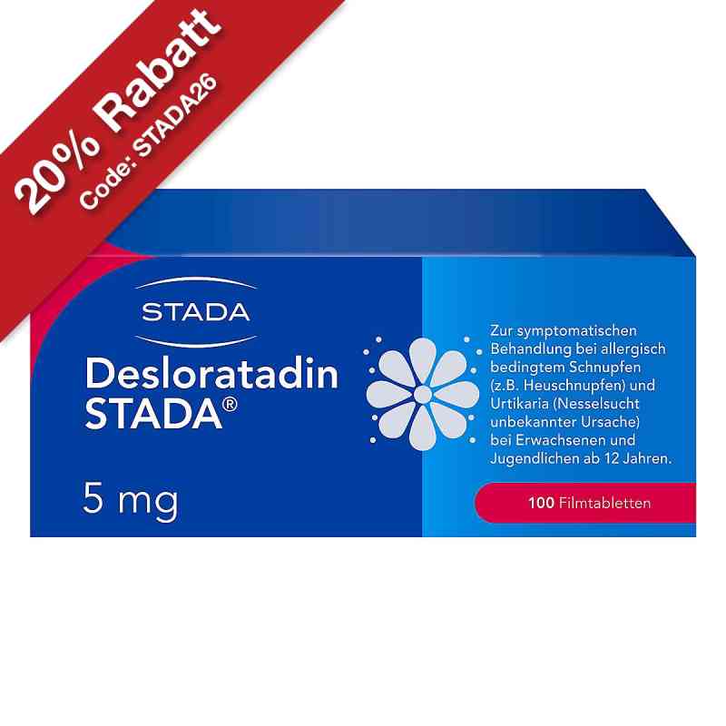 Desloratadin STADA 5mg gegen Allergiebeschwerden 100 stk von STADA Consumer Health Deutschland GmbH PZN 16610048
