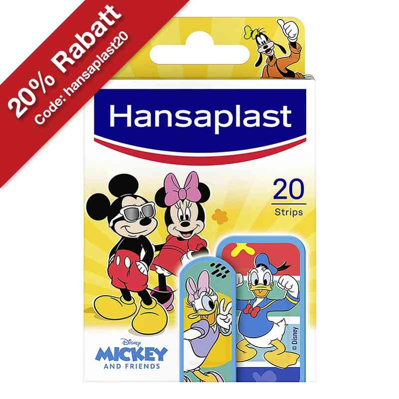 Hansaplast Kind Mickey 20 stk von Beiersdorf AG PZN 16760150