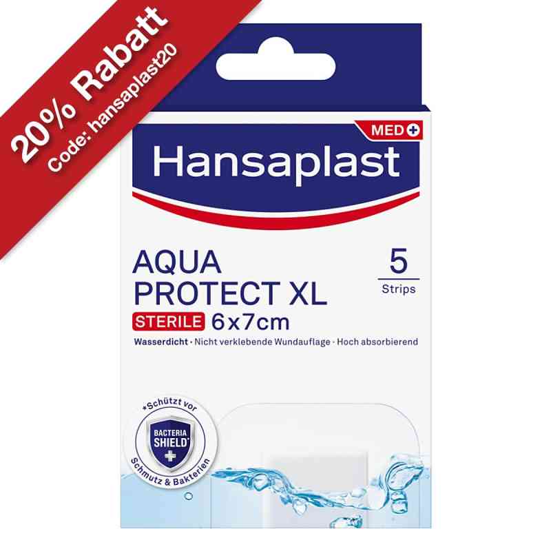 Hansaplast Wundverband Aqua Protect XL 6x7 cm 5 stk von Beiersdorf AG PZN 16760167