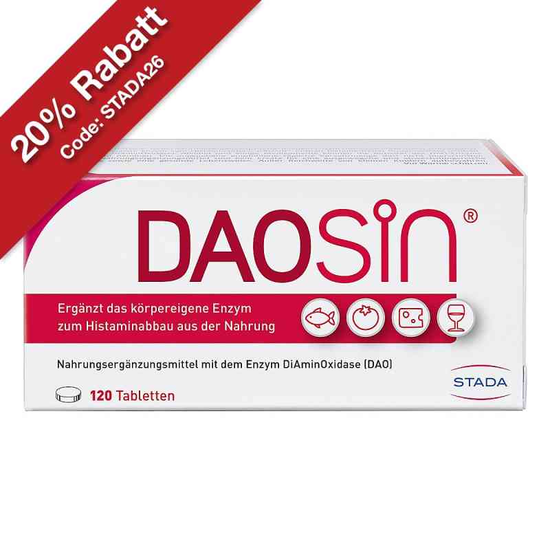 Daosin Tabletten zur Unterstützung des Histaminabbaus 120 stk von STADA Consumer Health Deutschland GmbH PZN 16872989