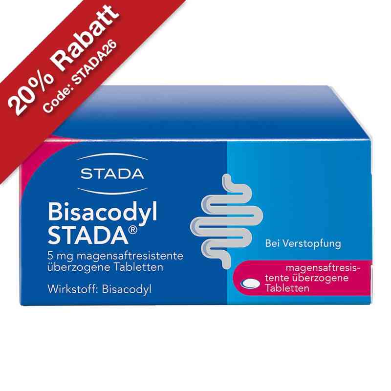 Bisacodyl STADA 5 mg Abführmittel zur Hilfe bei Verstopfung 100 stk von STADA Consumer Health Deutschland GmbH PZN 17483066
