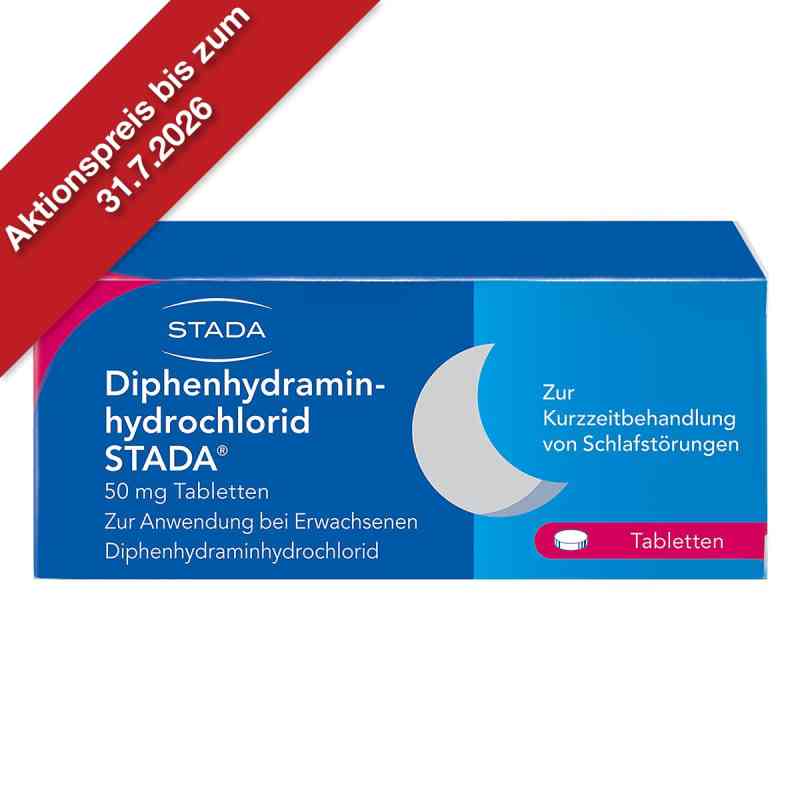 Diphenhydraminhydrochlorid STADA 50 mg Tabletten 20 stk von STADA Consumer Health Deutschland GmbH PZN 17542797