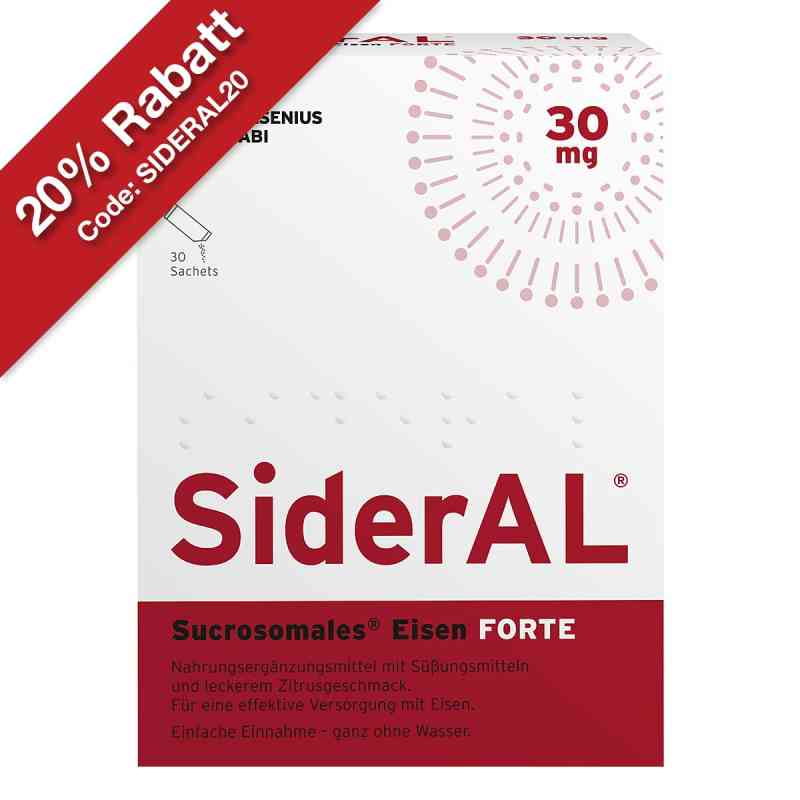 SiderAl Eisen Forte 30 mg Zitrus bei erhöhtem Eisenbedarf 30 stk von Fresenius Kabi Deutschland GmbH PZN 17543650