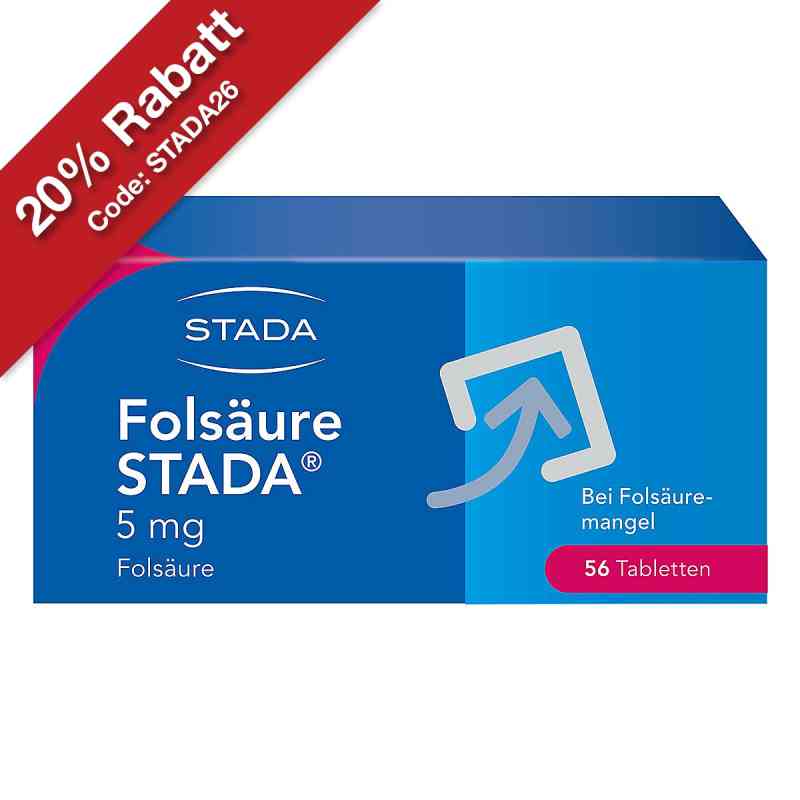 Folsäure Stada 5 Mg Tabletten 56 stk von STADA Consumer Health Deutschland GmbH PZN 17579228