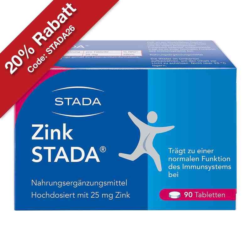 Zink STADA 25mg Zinkcitrat Tabletten 90 stk von STADA Consumer Health Deutschland GmbH PZN 17579234