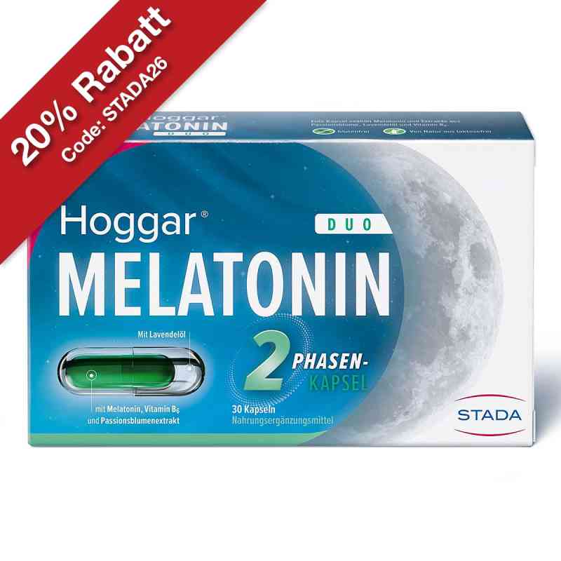 Hoggar Melatonin Duo Einschlaf-Kapseln 30 stk von STADA Consumer Health Deutschland GmbH PZN 18155950
