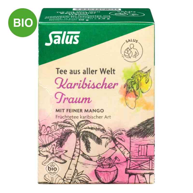 Karibischer Traum Bio Salus Filterbeutel 15 stk von SALUS Pharma GmbH PZN 18215037