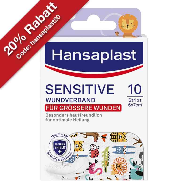 Hansaplast Kids Pflasterstrips Sensitive 6x7 Cm 10 stk von Beiersdorf AG PZN 18271366