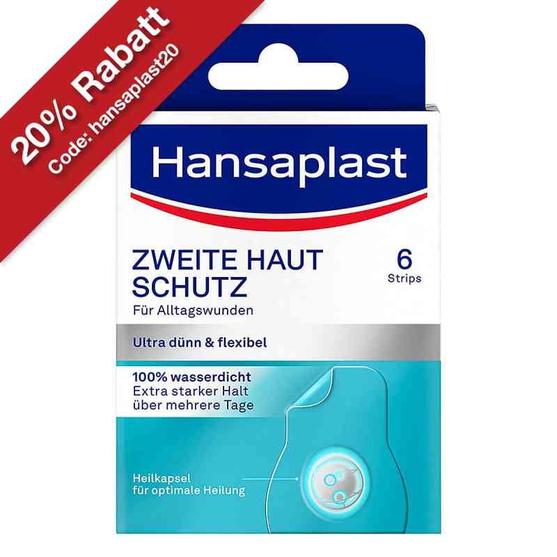 Hansaplast Zweite Haut Schutz Pflaster 6 stk von Beiersdorf AG PZN 18411057