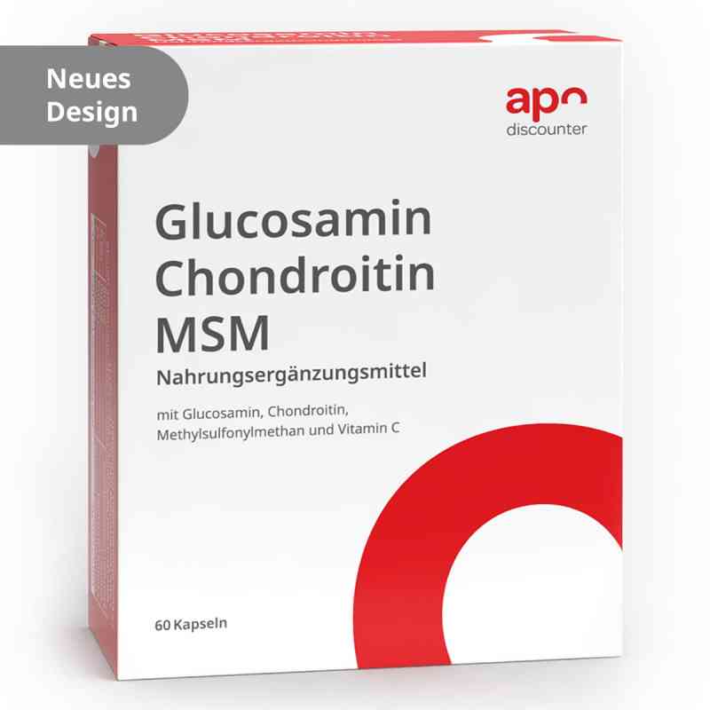 Glucosamin Chondroitin MSM Kapseln von apodiscounter 60 stk von apo.com Group GmbH PZN 18488108