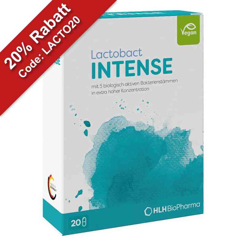 Lactobact INTENSE magensaftresistente Kapseln 20 stk von HLH BioPharma GmbH PZN 18794667