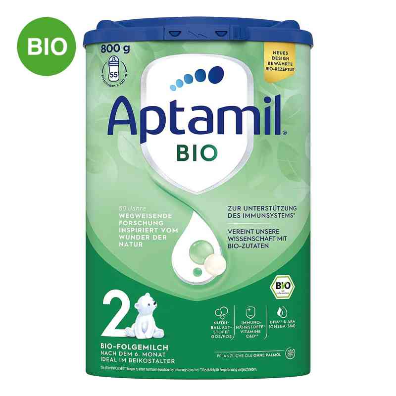 Aptamil Bio 2 Folgenahrung Pulver 800 g von Danone Deutschland GmbH PZN 19292123